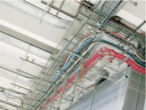 Máng cáp dạng lưới trong xây dựng