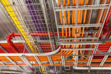 Dây cáp được lắp đặt trong cable tray