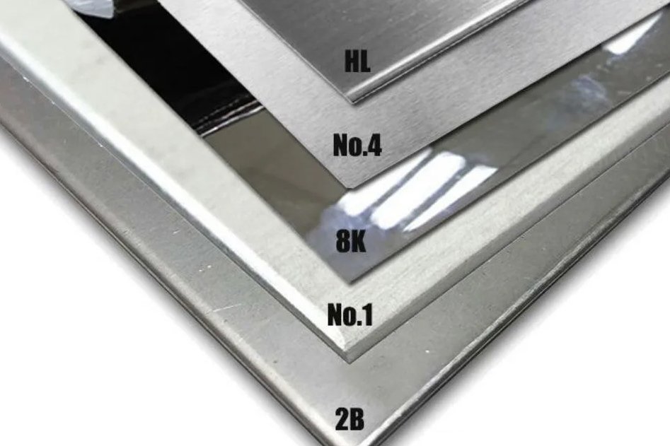 Cận cảnh bề mặt inox 304 thông dụng